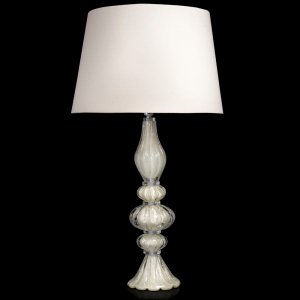 Abajur em Cristal Murano Pérola - São Marcos