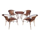 Ver imagem 5 de KIT 02 ESPREGUIÇADEIRAS + 04 CADEIRAS + 01 MESA, PISCINA, ÁREA EXTERNA, ALUMÍNIO E FIBRA SINTÉTICA