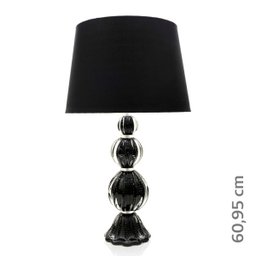 Abajur em Cristal Murano Preto - São Marcos - 2