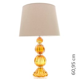 Abajur em Cristal Murano Âmbar - São Marcos - 2