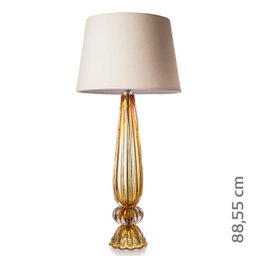 Abajur em Cristal Murano Âmbar - São Marcos - 2