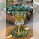 Ver imagem 4 de Vaso Em Cristal Murano Esmeralda - Assinado - São Marcos