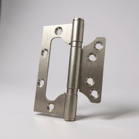 Kit 3 Peças Dobradiça Sobrepor 4x3 Inox Polido sem Rebaixo Knol