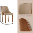 Ver imagem 3 de Sala de Jantar Mesa Noronha 220cm Tampo Orgânico e 8 Cadeiras Esmeralda