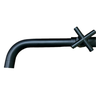 Torneira de Parede para Lavatório Banheiro Lavabo Área de Serviço Preto Fosco Black Matte Luxo Metal - 1