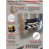 Assador Elétrico de Embutir 4 Espetos Titan 127V Preto - 4