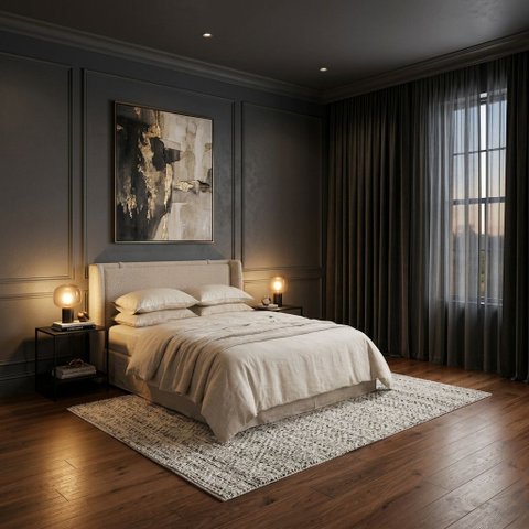 Cabeceira para Cama Box Casal Estofada Bege 188cm Linha Premium