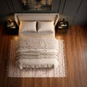 Ver imagem 3 de Cabeceira para Cama Box Casal Estofada Bege 188cm Linha Premium