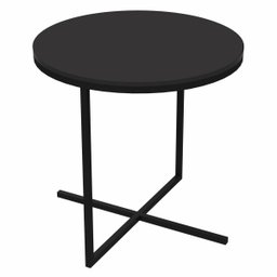 Mesa Lateral Estilo Industrial Média Volpi 24815 Artesano - Preto - 2