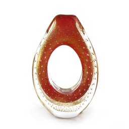 Escultura Em Cristal Murano Com Ouro 24 K - São Marcos - 1