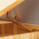 Ver imagem 6 de Escrivaninha Madeira 4 Gavetas Desenho Emma Natural Idimex