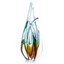 Ver imagem 1 de Escultura Em Cristal Murano Azul E Âmbar - São Marcos
