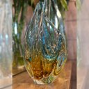 Ver imagem 4 de Escultura Em Cristal Murano Azul E Âmbar - São Marcos