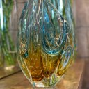 Ver imagem 5 de Escultura Em Cristal Murano Azul E Âmbar - São Marcos