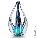 Ver imagem 2 de Escultura Em Cristal Murano Esmeralda E Preto - São Marcos