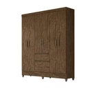 Ver imagem 2 de Guarda-roupa Casal Castanho de 6 Portas - Bove Shop Jm