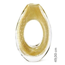 Escultura Em Cristal Murano Com Ouro 24 K - São Marcos - 2