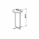 Ver imagem 3 de Mesa Lateral Estilo Industrial Alta Volpi 24814 Artesano - Branco