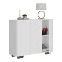 Ver imagem 2 de Sapateira 3 Portas Nina Multimóveis MP6019 Branca/Preta