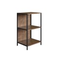 Ver imagem 2 de Estante Baixa 45cm Prateleiras Estrutura Metálica 27867 Steel Quadra Artesano - Vermont/preto Fosco