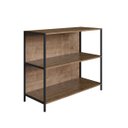 Ver imagem 2 de Estante Baixa 90cm Prateleiras Estrutura Metálica 27868 Steel Quadra Artesano - Vermont/preto Fosco