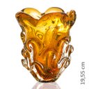 Ver imagem 2 de Vaso Em Cristal Murano Âmbar - São Marcos