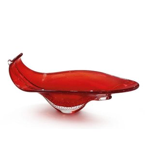 Centro De Mesa Em Cristal Murano Vermelho - São Marcos