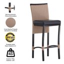 Ver imagem 3 de Banqueta Cannes em Alumínio Corda Náutica Para Edícula, Balcão, Mesa de Jantar Trama Original