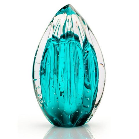 Vaso Pinha Em Cristal Murano Esmeralda - São Marcos