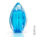 Ver imagem 2 de Vaso Pinha Em Cristal Murano Água Marinha - São Marcos