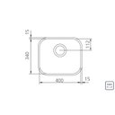 Ver imagem 2 de Cuba Retangular Aco Inox 40x34 Ab Tramontina