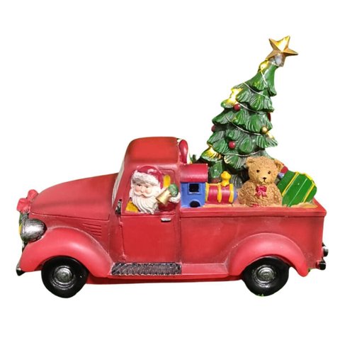 Adorno Carro Vermelho do Papai Noel C/led Grillo 56821