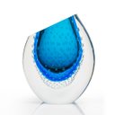Ver imagem 1 de Vaso Em Cristal Murano Água Marinha - São Marcos