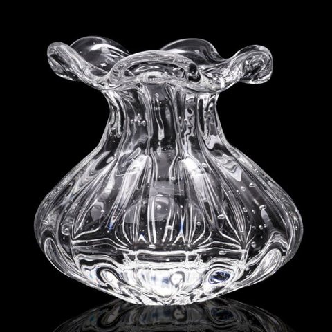 Vaso Trouxinha Em Cristal Murano Transparente - São Marcos