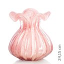 Ver imagem 2 de Vaso Trouxinha Em Cristal Murano Rosa - São Marcos