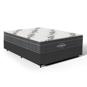 Cama Box com Colchão de Espuma D33 Ortobom Airtech Ortopillow 100 Casal 138cm
