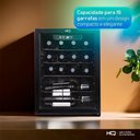 Ver imagem 4 de Adega de Vinhos Compressor Hq 48 Litros 16 Garrafas Preto Hq-av16h 220v