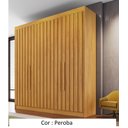 Ver imagem 2 de Guarda Roupa Potenza 100% MDF 4 Portas Ripadas Peroba Móveis Europa