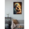 Quadro Decorativo Canvas Premium Filete Jesus Cristo Maria 06 Gg - 4