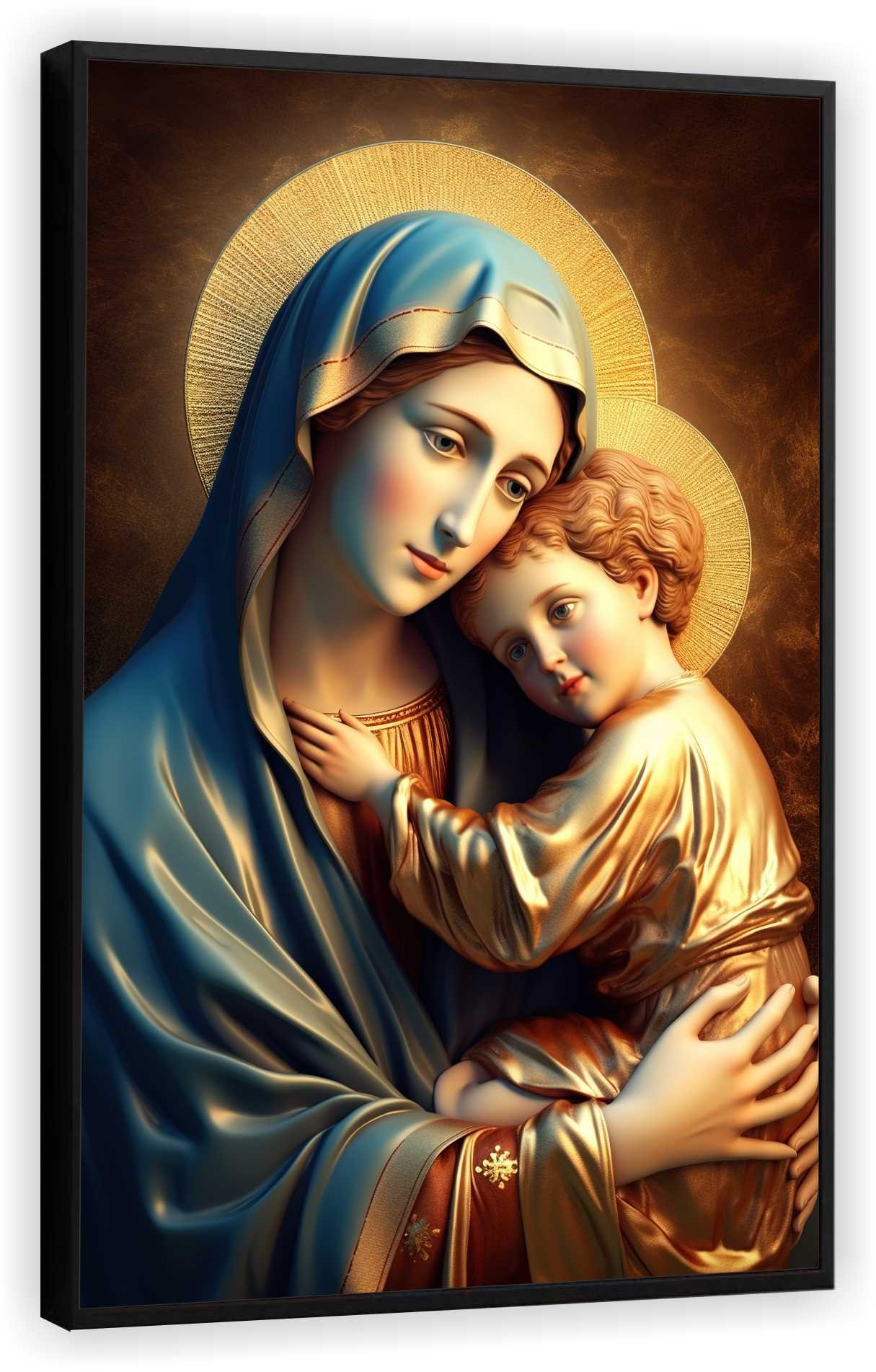 Quadro Decorativo Canvas Premium Filete Jesus Cristo Maria 06 Gg - 7