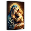 Ver imagem 7 de Quadro Decorativo Canvas Premium Filete Jesus Cristo Maria 06 Gg