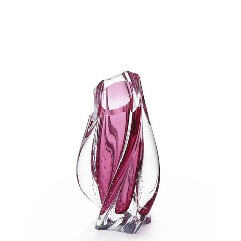 Vaso Em Cristal Murano Rosa - São Marcos