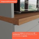 Ver imagem 4 de Lavanderia Modulada Amy 6 Portas 5 Prateleiras MDF 160cm Cinza Casa 812