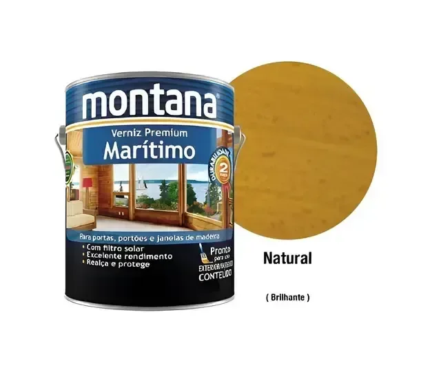 Verniz Marítimo Natural Incolor 3,6l - Montana