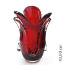 Ver imagem 2 de Vaso Em Cristal Murano Vermelho - São Marcos