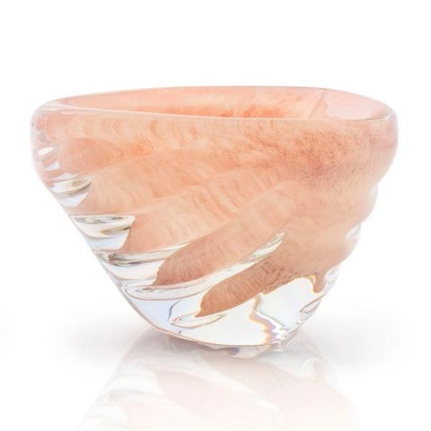 Vaso Em Cristal Murano Rosa - São Marcos