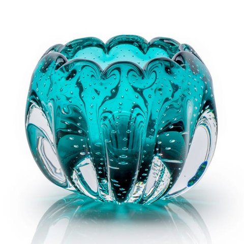 Vaso Em Cristal Murano Esmeralda - São Marcos