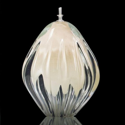 Lamparina em Cristal Murano Pérola - São Marcos