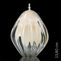 Lamparina em Cristal Murano Pérola - São Marcos - 2