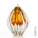 Ver imagem 2 de Lamparina em Cristal Murano Âmbar - São Marcos